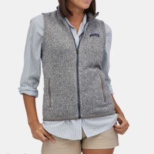 Patagonia Heather Gray Fleece Vest